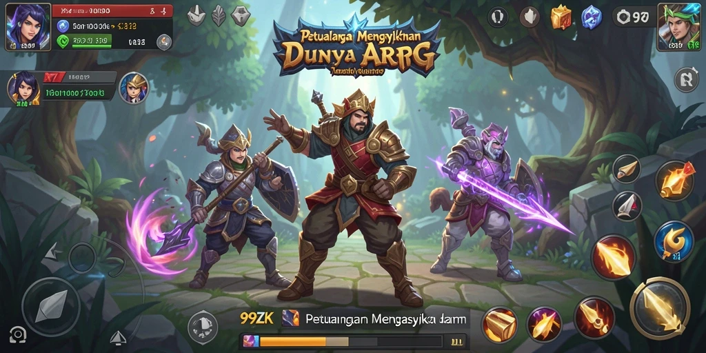 Tampilan gameplay 99ZK yang seru dan penuh aksi.