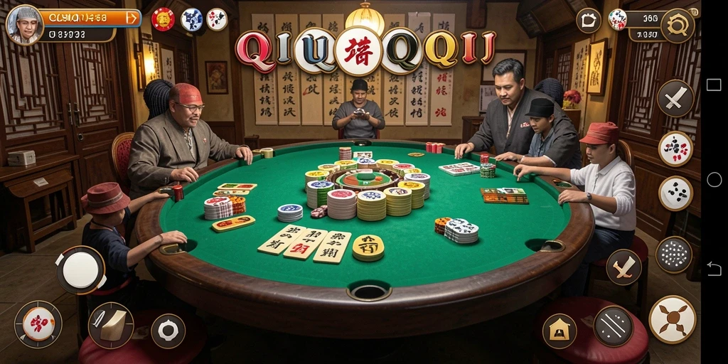 Tampilan gameplay QiuQiu CEMARA77 yang menarik.