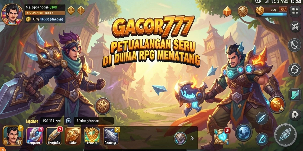 Tampilan gameplay RPG yang menarik dalam GACOR777.