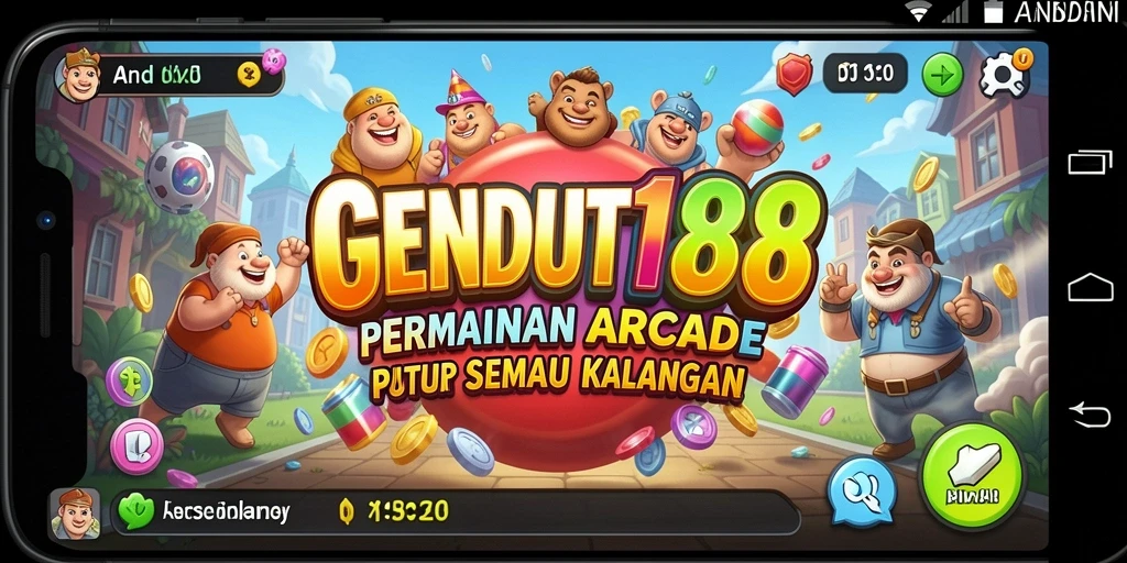 Tampilan gameplay GENDUT188 yang penuh warna dan seru.