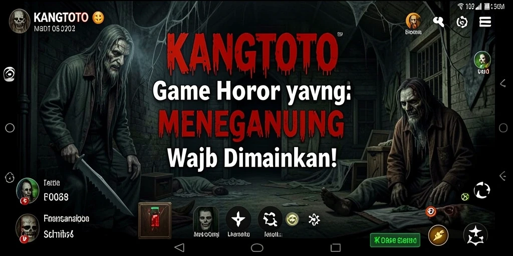 Tangkapan layar menunjukkan momen menegangkan di dunia horor KANGTOTO.