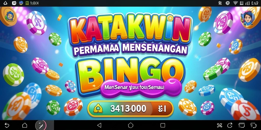 Gameplay KATAKWIN yang seru dan interaktif pada layar ponsel.