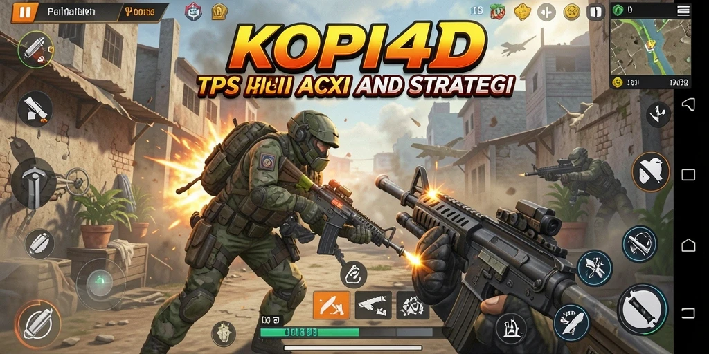 Tangkapan layar menampilkan aksi mendebarkan dari gameplay TPS KOPI4D.