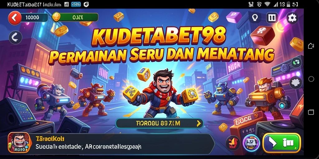 Tampilan gameplay seru dari KUDETABET98 dengan tantangan arcade.