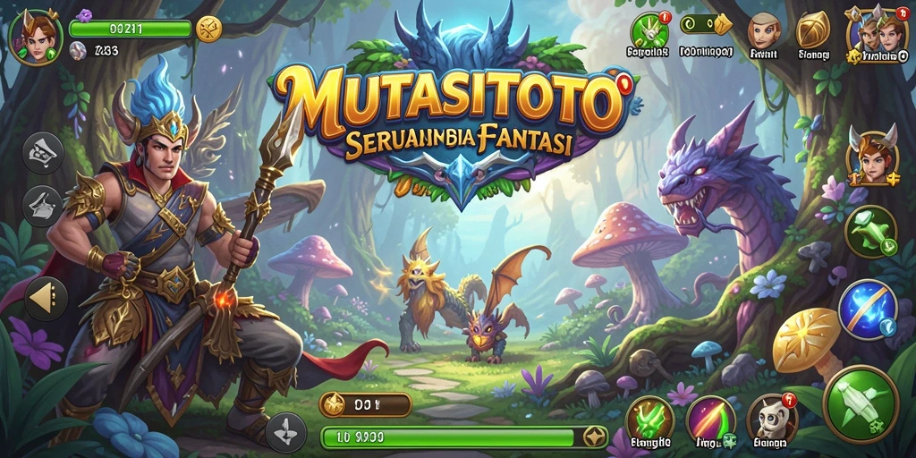 Tampilan gameplay yang mendebarkan dari dunia petualangan MUTASITOTO.