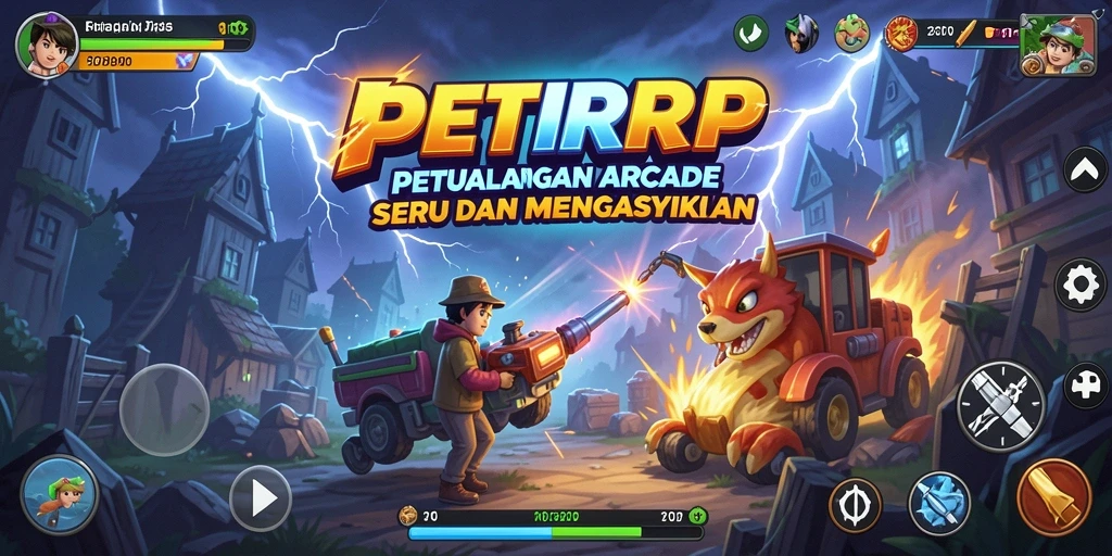 Tangkapan layar gameplay PETIRRP yang menunjukkan momen seru dalam permainan.