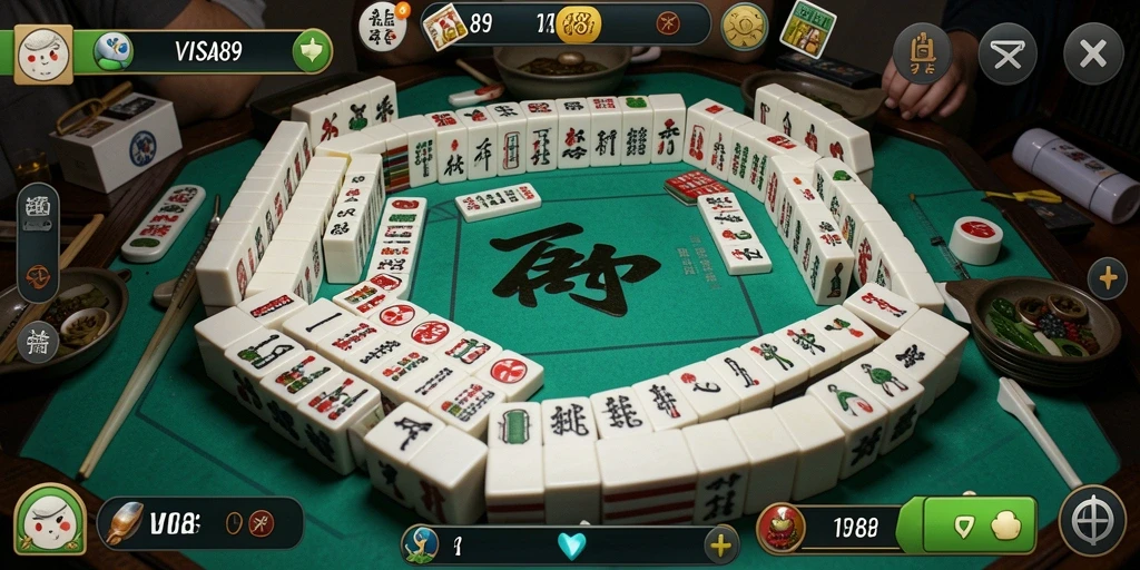 Gameplay seru VISA89 dengan grafis Mahjong yang menarik.